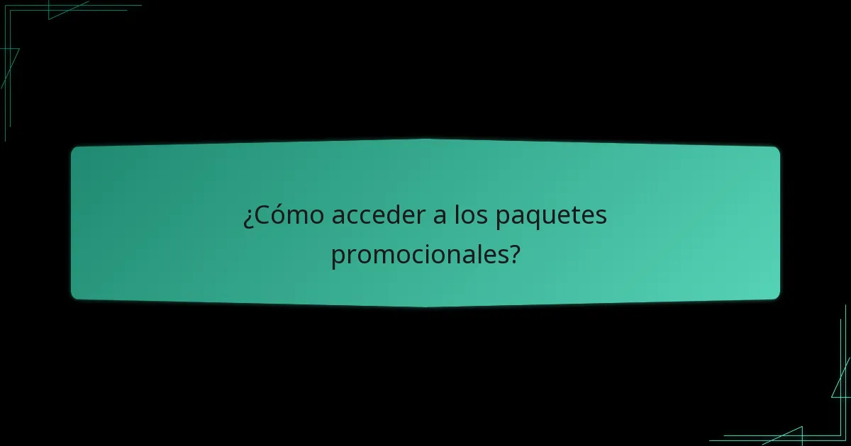 ¿Dónde están disponibles los paquetes promocionales a nivel regional?