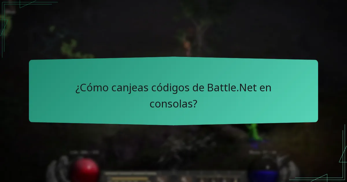 ¿Cómo canjeas códigos de Battle.Net en consolas?