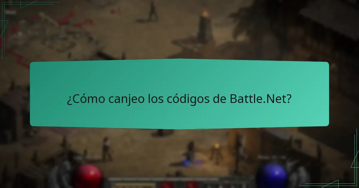 ¿Cómo canjeo los códigos de Battle.Net?