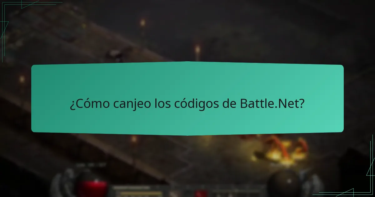 ¿Cómo canjeo los códigos de Battle.Net?