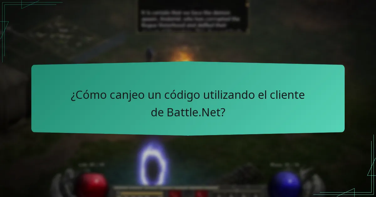 ¿Cómo canjeo un código utilizando la aplicación de Battle.Net?