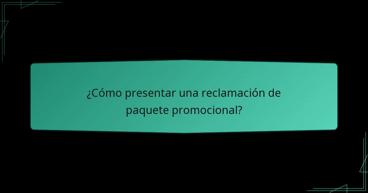 ¿Cómo pueden los usuarios rastrear sus reclamaciones de paquetes promocionales?