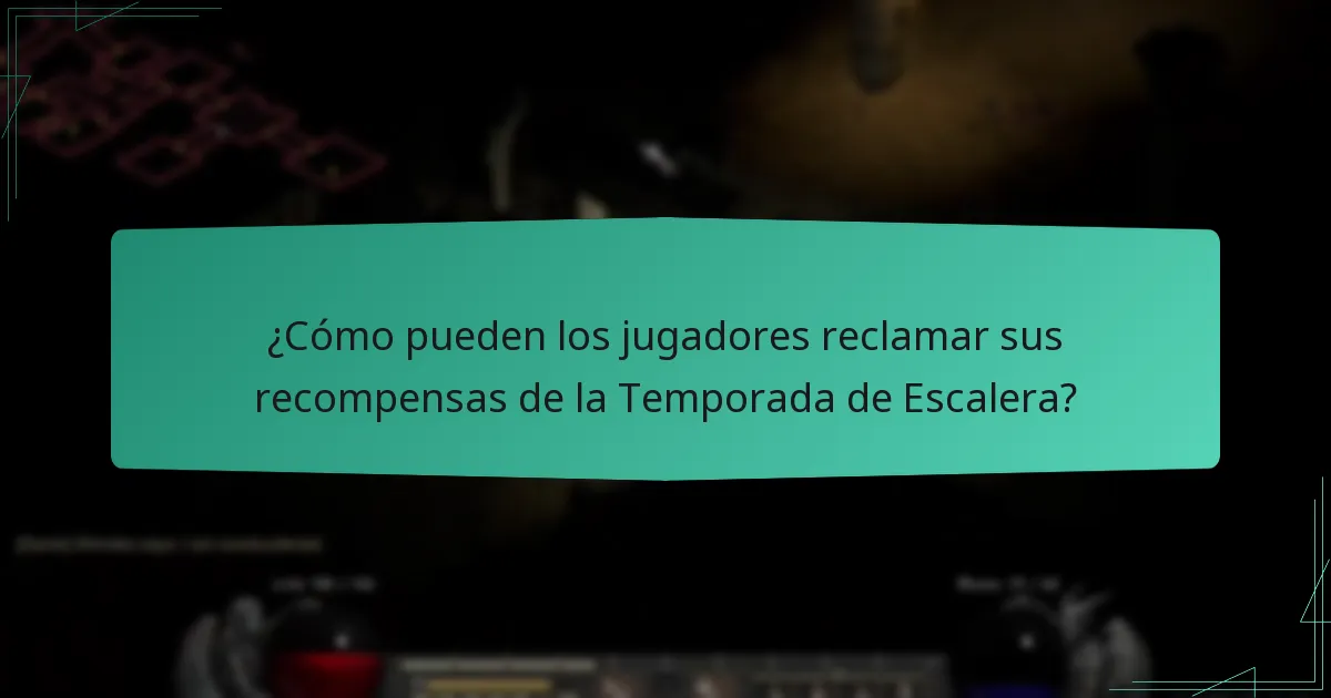 ¿Cómo se maneja la distribución de recompensas durante la Temporada de Escalera?