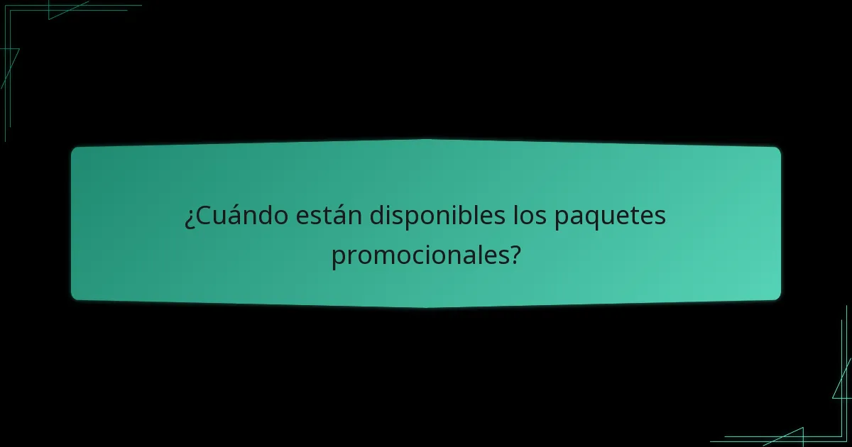 ¿Dónde pueden los jugadores comprar paquetes promocionales?
