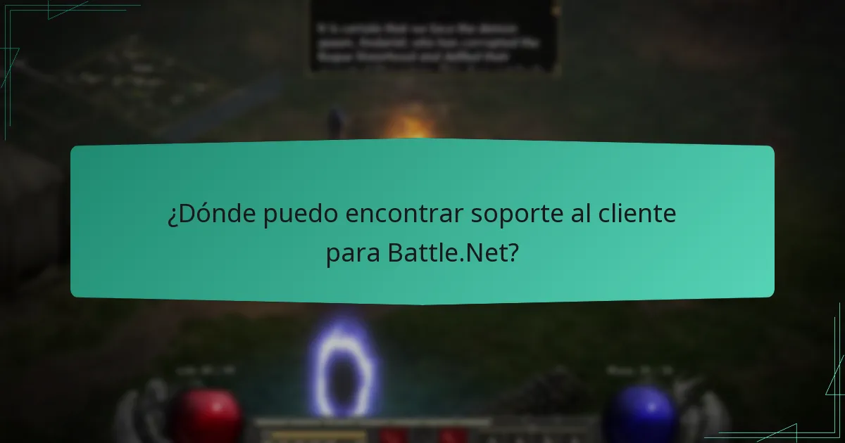 ¿Dónde puedo encontrar soporte al cliente para Battle.Net?