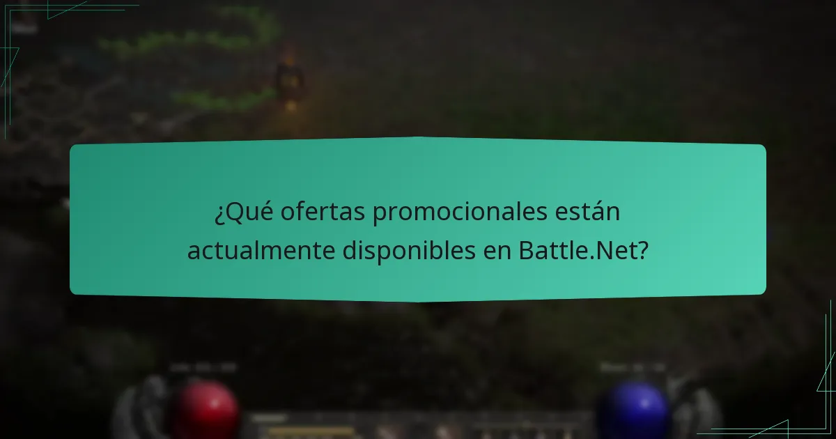 ¿Qué ofertas promocionales están actualmente disponibles en Battle.Net?